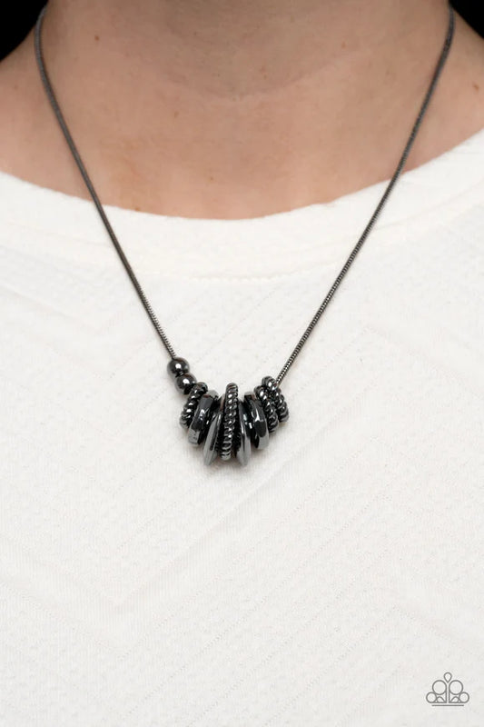 Mechanical Mischief – Black | Paparazzi Necklace