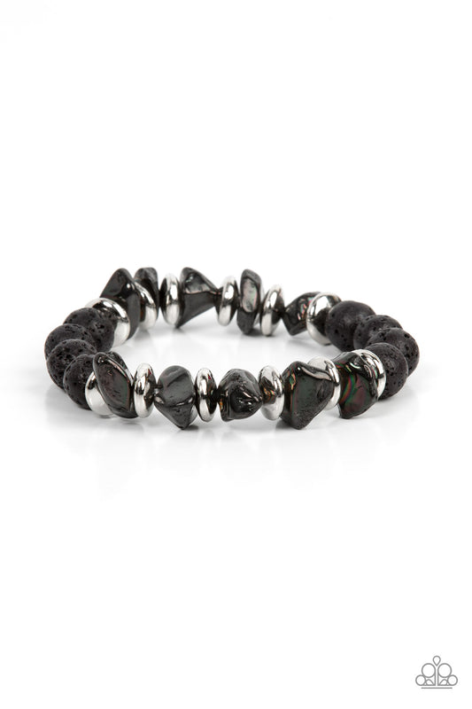 Volcanic Vacay - – Silver | Paparazzi Bracelet