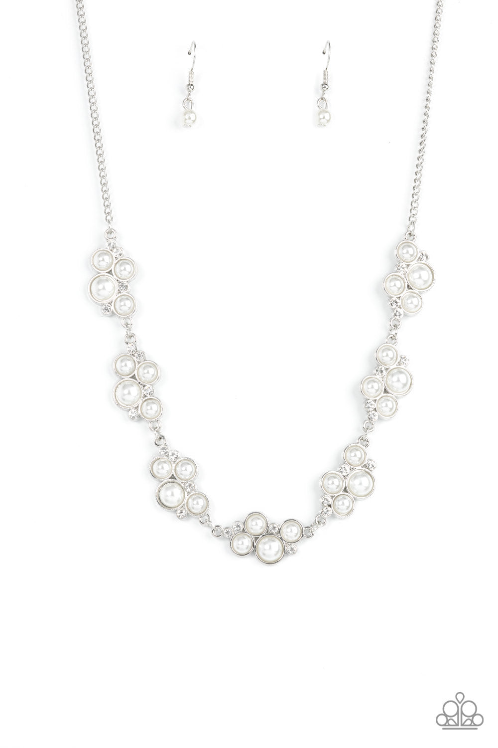 GRACE to the Top – White | Paparazzi Necklace