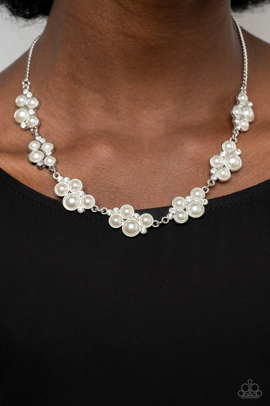 GRACE to the Top – White | Paparazzi Necklace