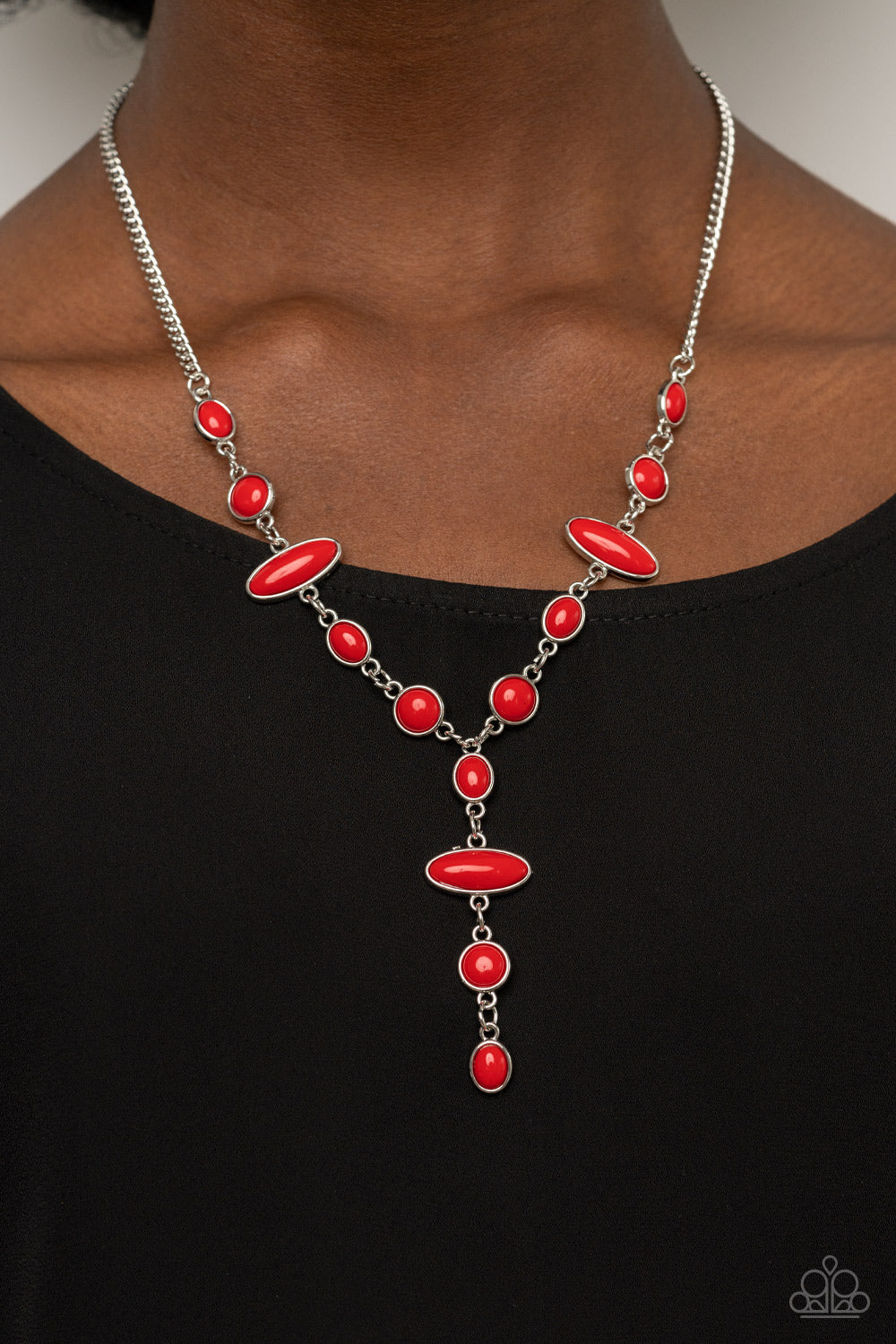 Authentically Adventurous – Red | Paparazzi Necklace