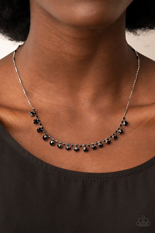 Cue the Mic Drop – Black | Paparazzi Necklace