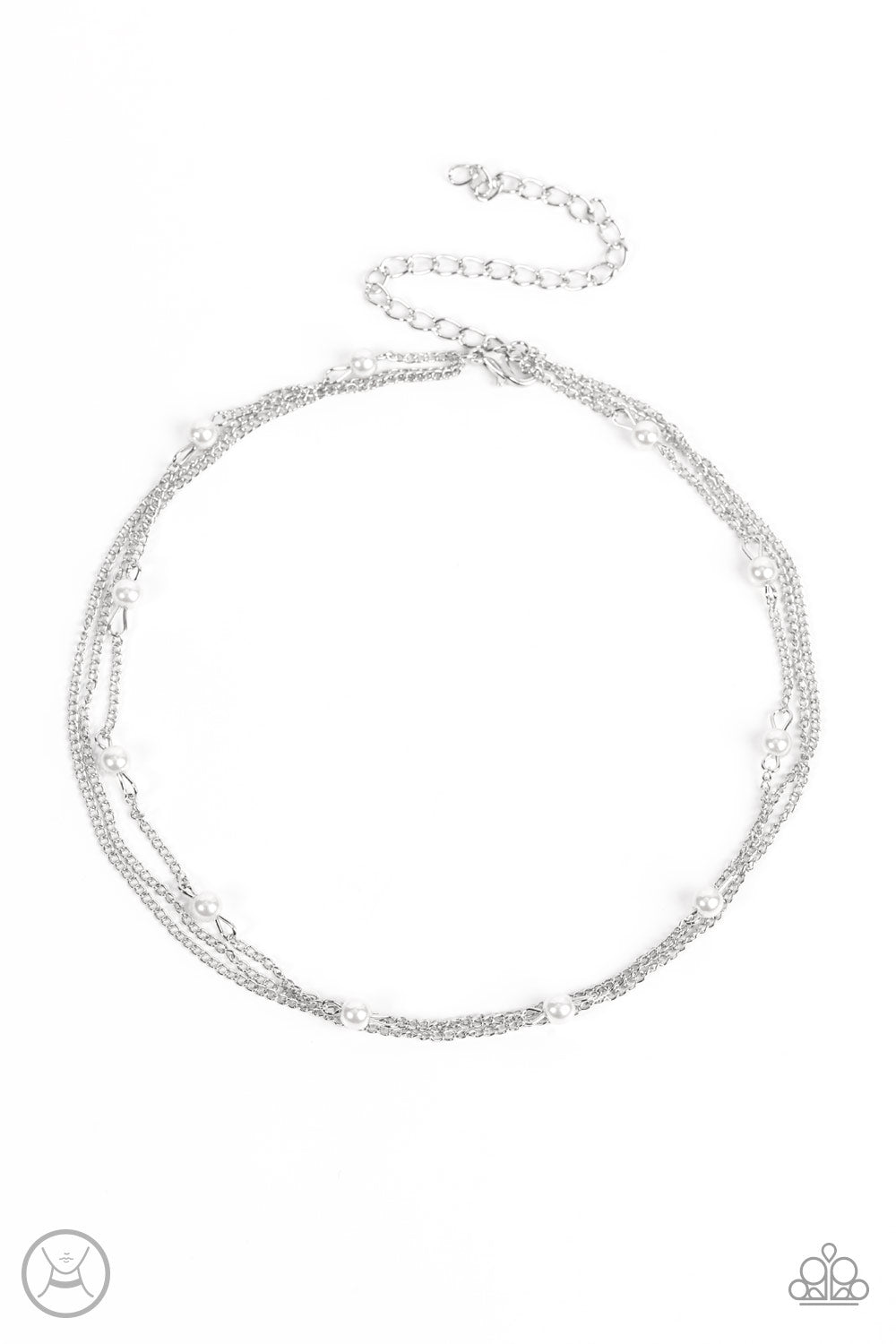 Daintily Dapper – White | Paparazzi Necklace