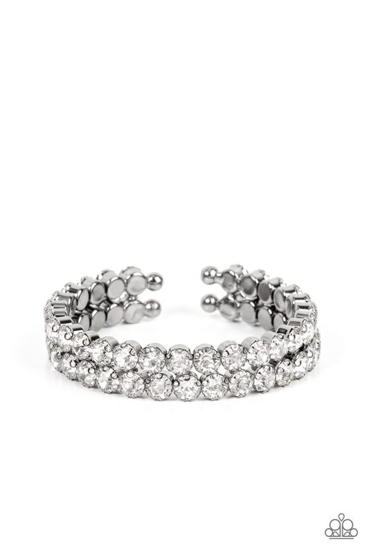 Megawatt Majesty Cuff – Black | Paparazzi Bracelet