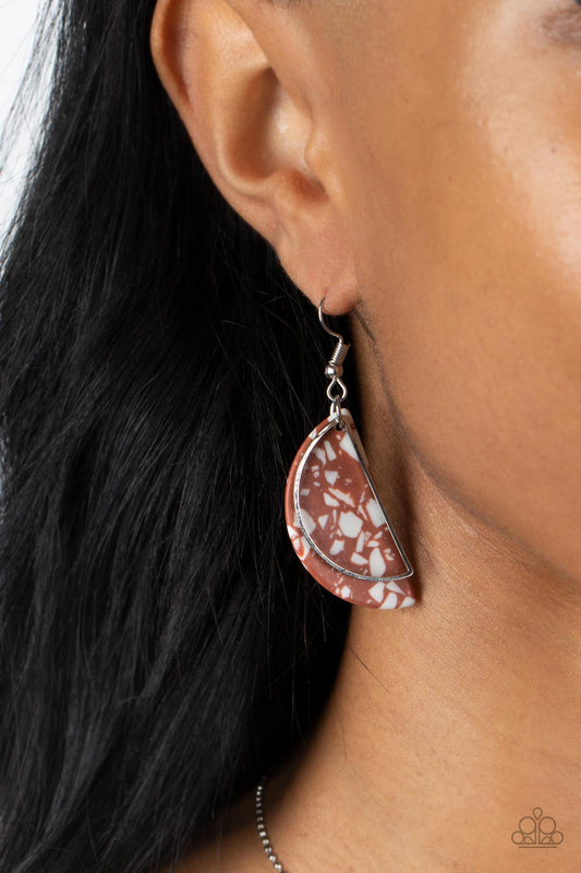 Flashdance Fashionista – Brown | Paparazzi Earrings