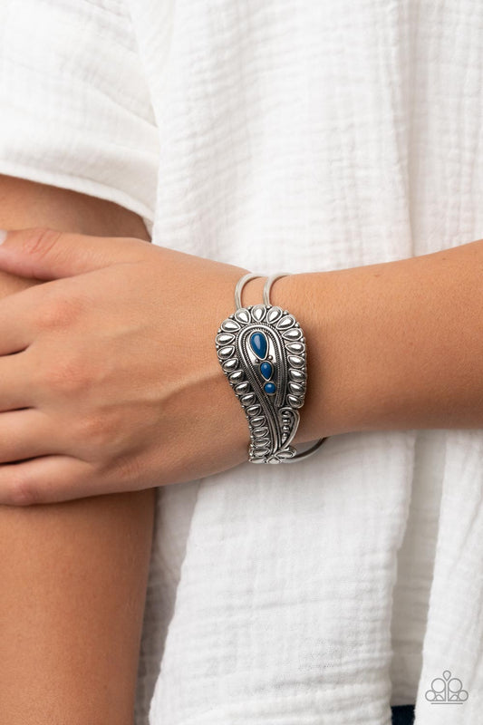 Paisley Prairie Cuff – Blue | Paparazzi Bracelet