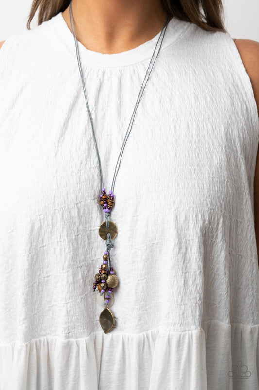 Knotted Keepsake – Purple | Paparazzi Necklace