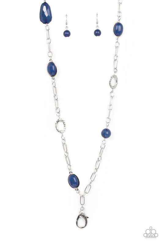Barcelona Bash – Blue | Paparazzi Lanyard Necklace