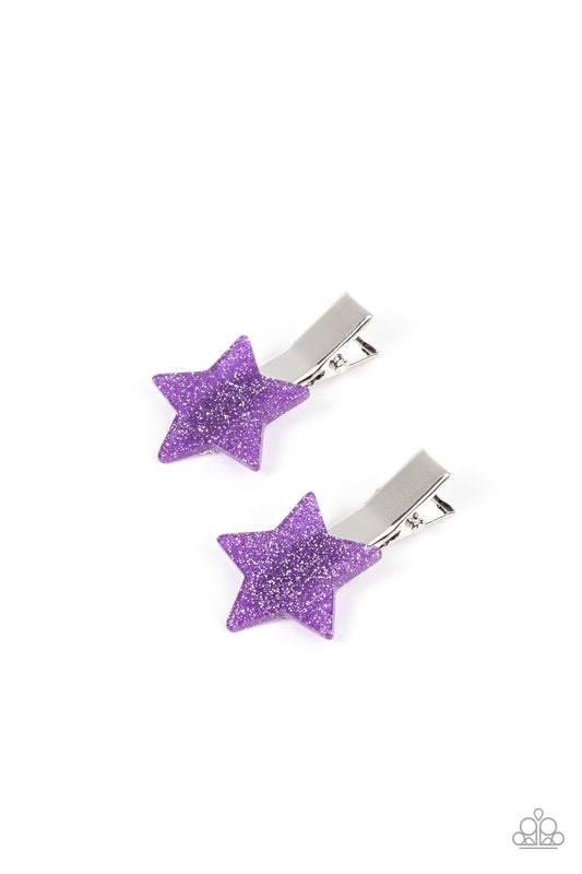 Sparkly Star Chart – Purple | Paparazzi Hair Clips