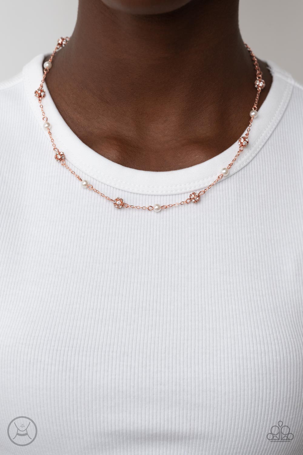 Rumored Romance Choker – Copper | Paparazzi Necklace
