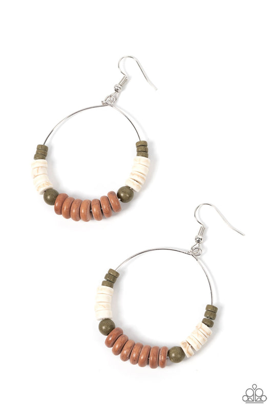 Earthy Esteem – Brown | Paparazzi Earrings