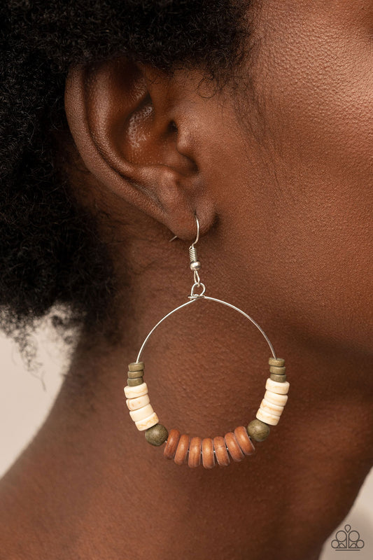 Earthy Esteem – Brown | Paparazzi Earrings