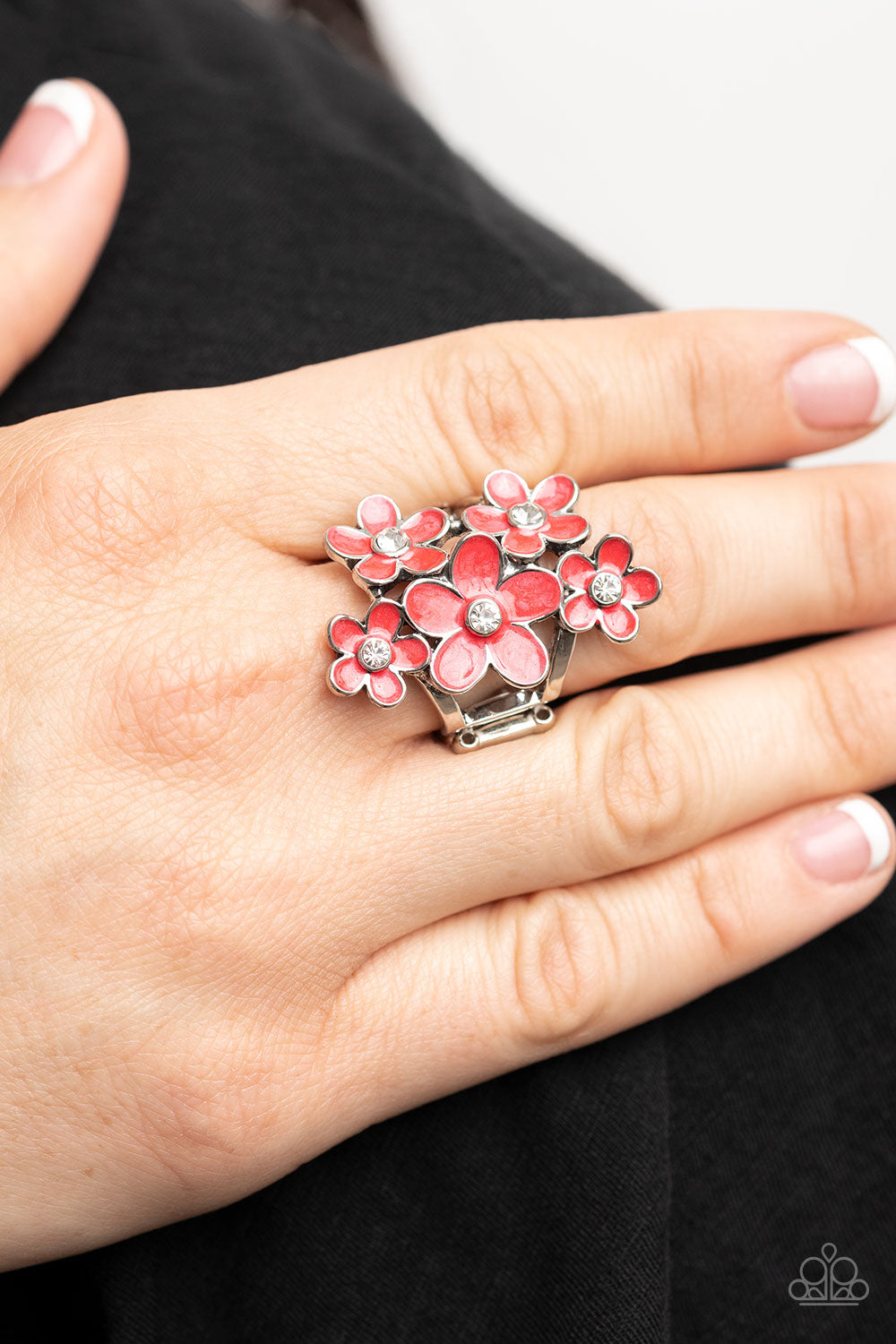 Boastful Blooms – Red | Paparazzi Ring