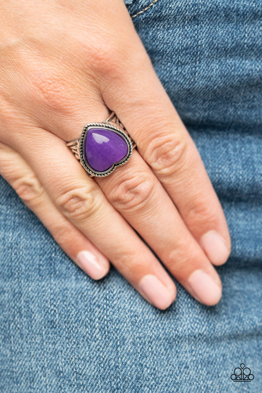Stone Age Admirer – Purple | Paparazzi Ring
