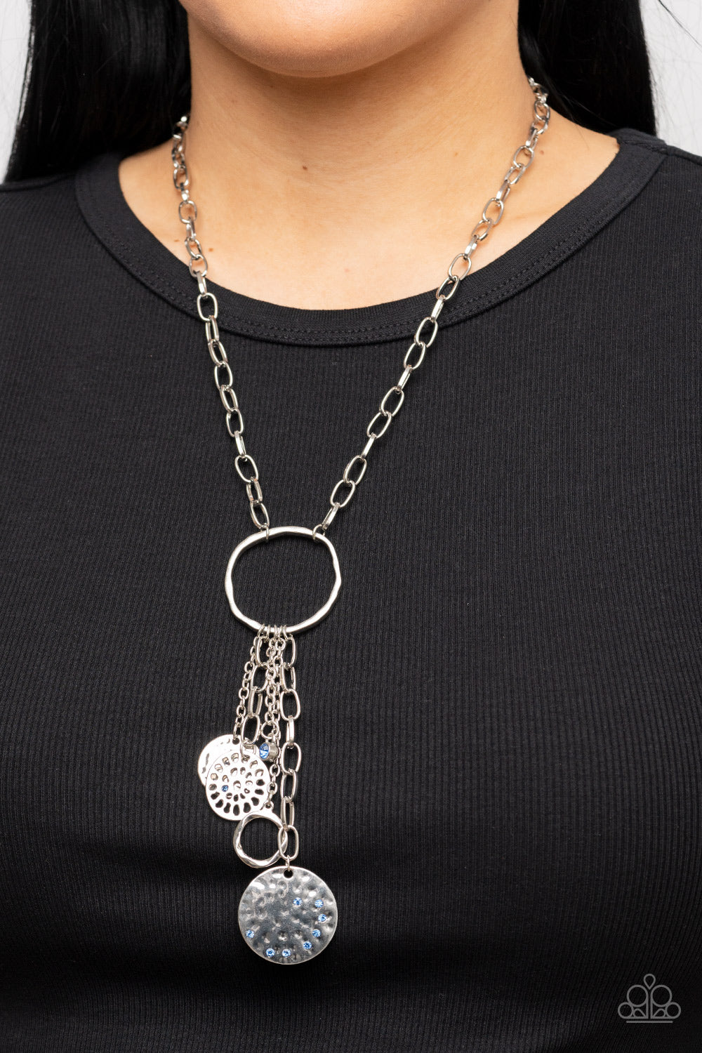 Trinket Twinkle – Blue | Paparazzi Necklace