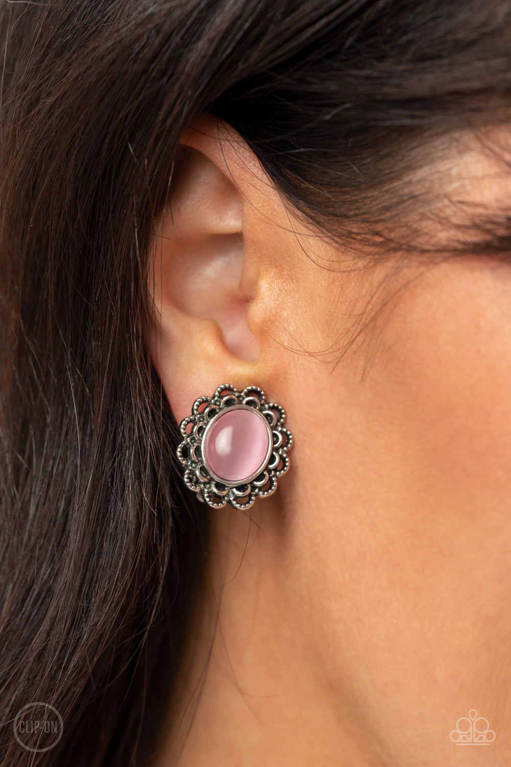 Garden Gazebo Clip on – Pink | Paparazzi Earrings