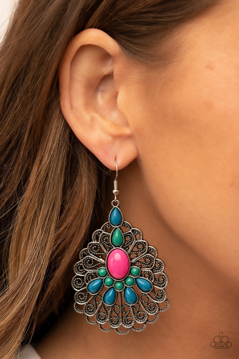 Peacock Prance – Multi | Paparazzi Earrings