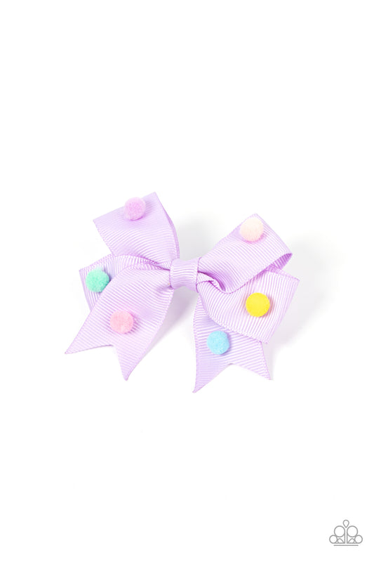 Pom Poms Promenade – Purple | Paparazzi Hair Clips