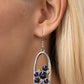 Prismatic Poker Face – Purple | Paparazzi Earrings