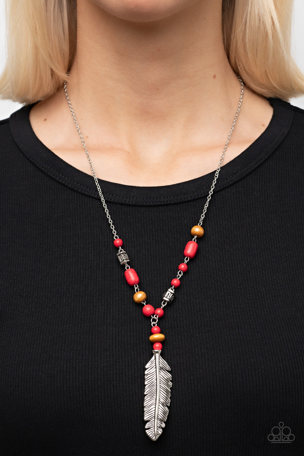 Watch Me Fly – Red | Paparazzi Necklace