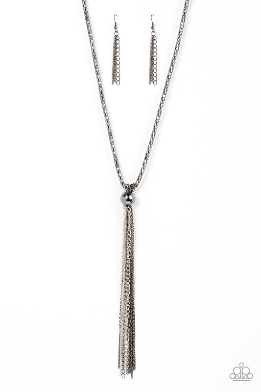Metallic MESH-Up – Black | Paparazzi Necklace