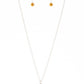 Farmstead Fairytale Paparazzi Accessories Necklace with Earrings Yellow