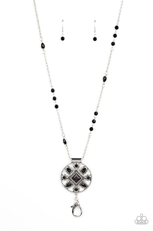 Sierra Showroom – Black | Paparazzi Lanyard Necklace