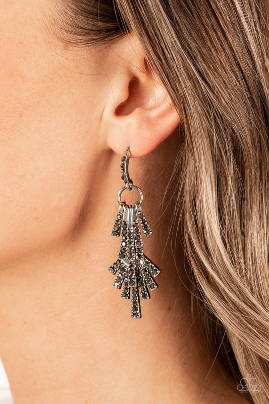 Fan of Glam – Silver | Paparazzi Earrings