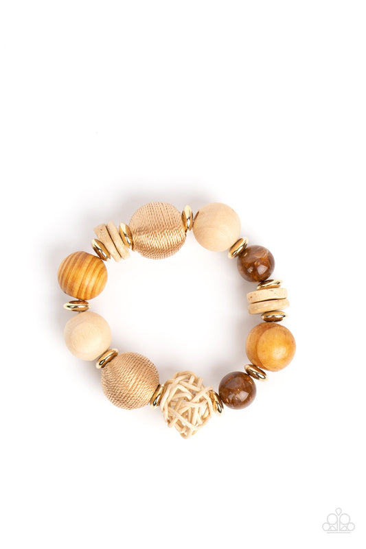 Happily Homespun – Brown | Paparazzi Bracelet