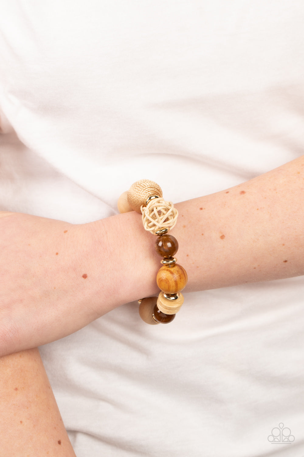 Happily Homespun – Brown | Paparazzi Bracelet