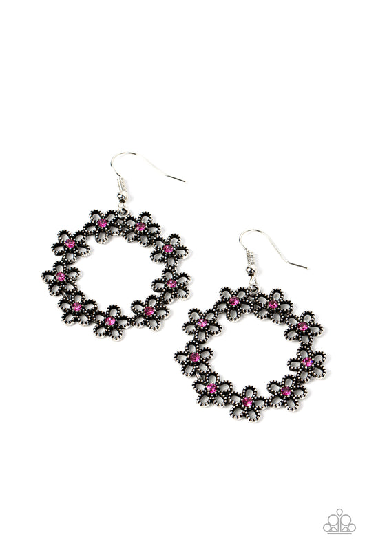 Floral Halos – Pink | Paparazzi Earrings