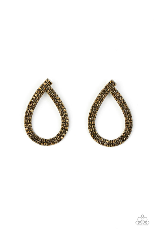 Diva Dust – Brass | Paparazzi Earrings
