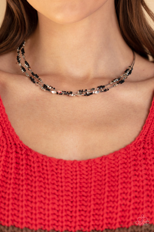 Explore Every Angle – Black | Paparazzi Necklace