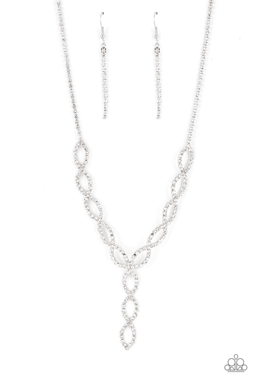 Infinitely Icy – White | Paparazzi Necklace