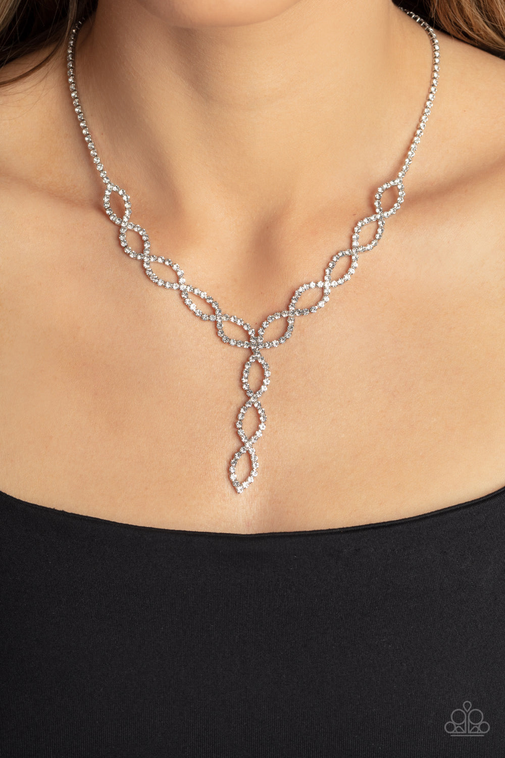 Infinitely Icy – White | Paparazzi Necklace