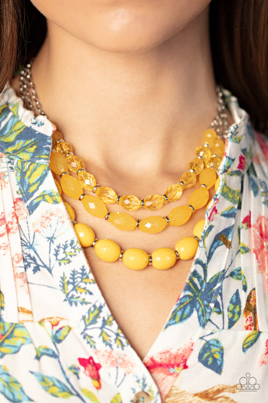 Tropical Hideaway – Yellow | Paparazzi Necklace