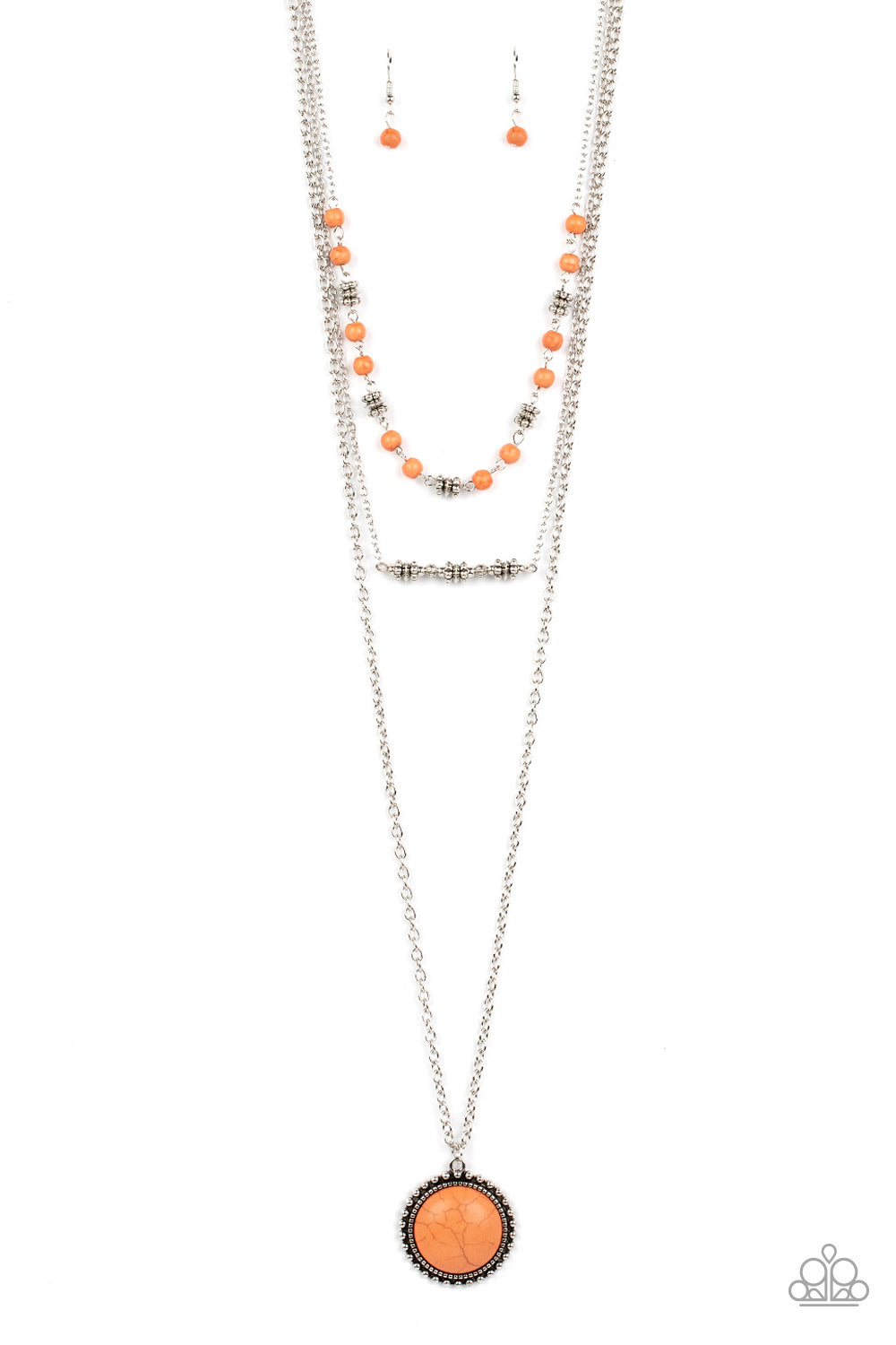 Sahara Symphony – Orange | Paparazzi Necklace
