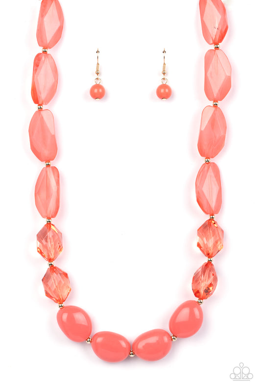 Private Paradise – Orange | Paparazzi Necklace