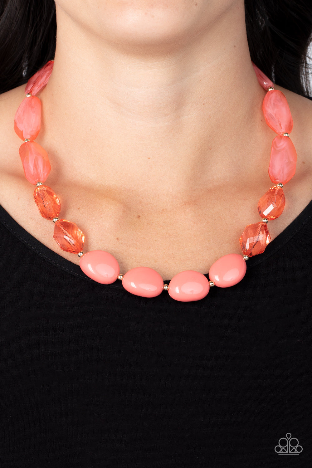 Private Paradise – Orange | Paparazzi Necklace
