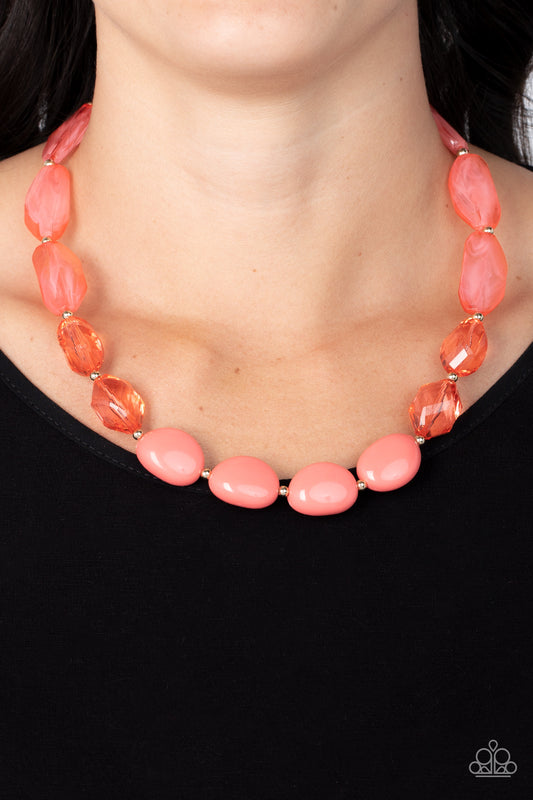 Private Paradise – Orange | Paparazzi Necklace
