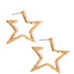 All-Star Attitude – Gold | Paparazzi Earrings