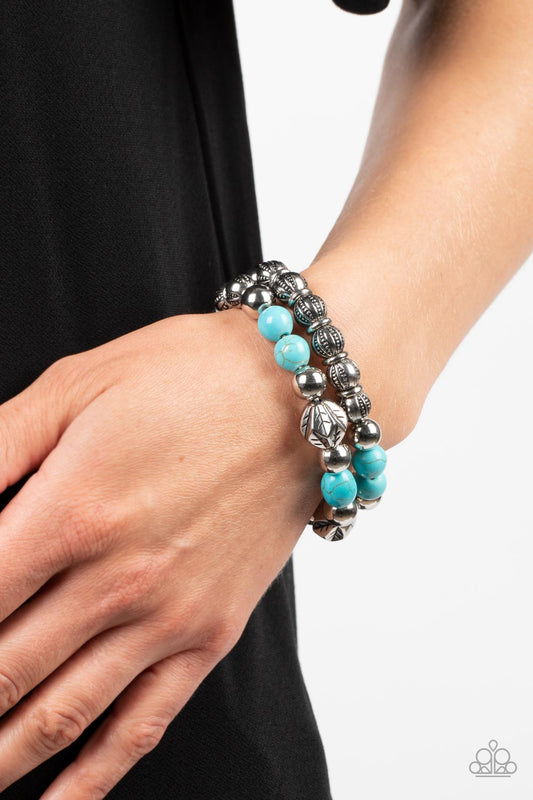 Sagebrush Saga – Blue | Paparazzi Bracelet