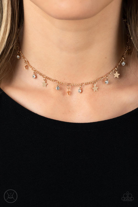 Little Lady Liberty Choker - – Gold | Paparazzi Necklace