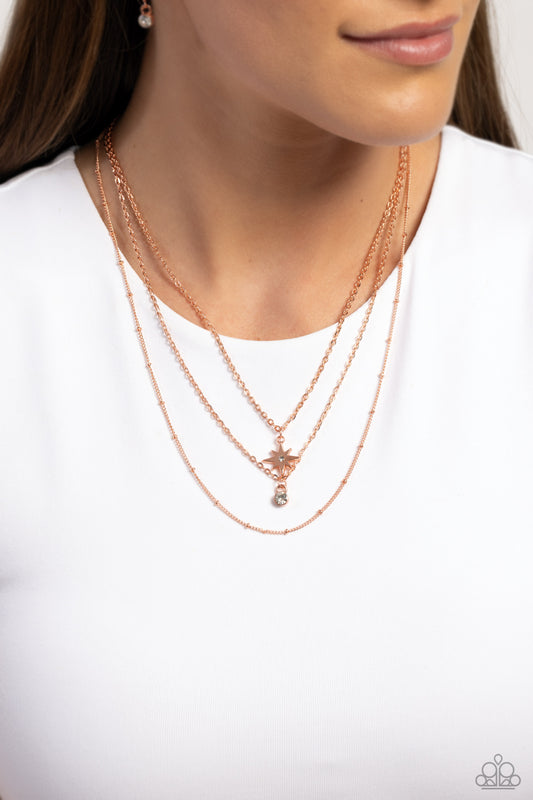 Trendy Twinkle – Copper | Paparazzi Necklace