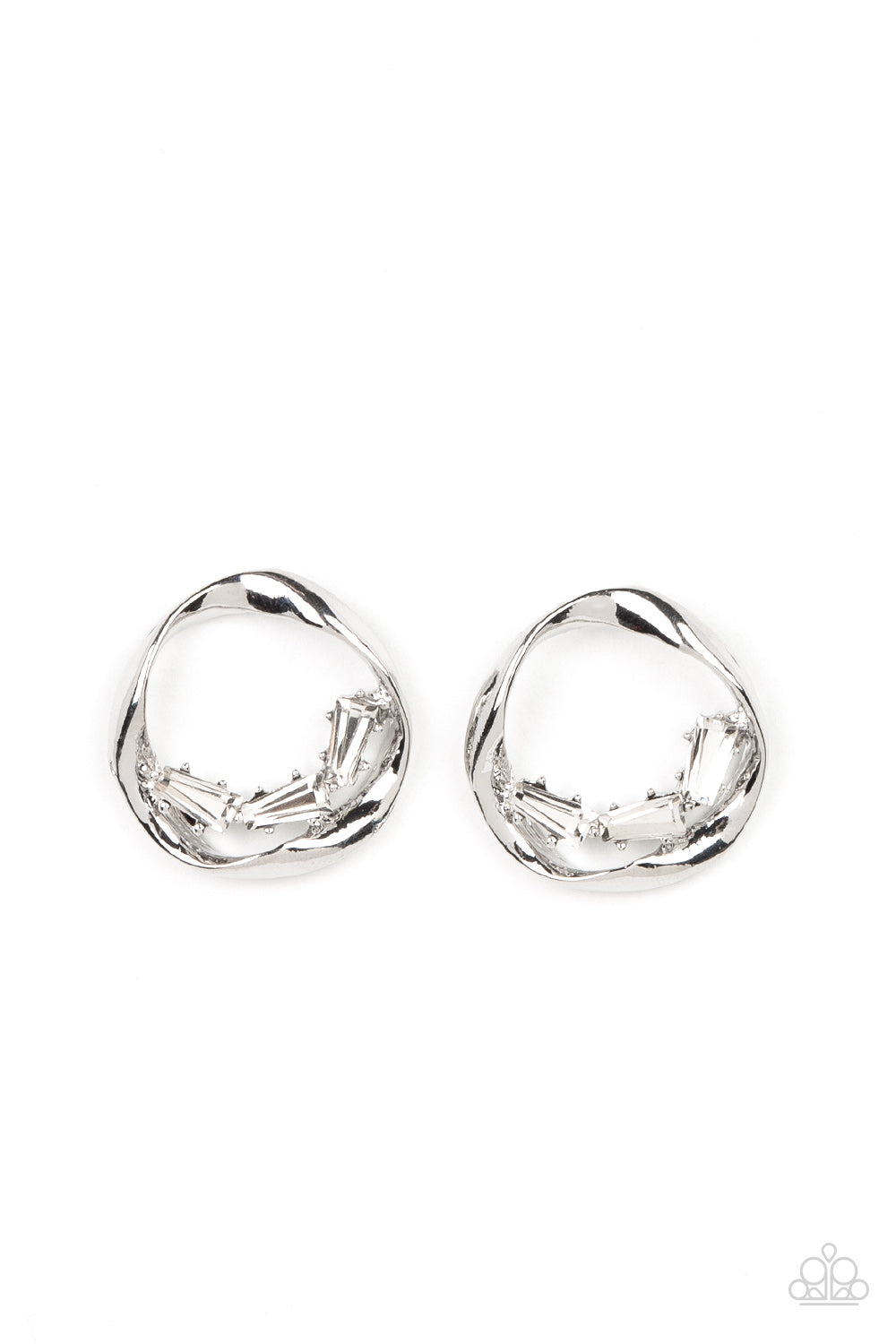 Imperfect Illumination – White | Paparazzi Earrings