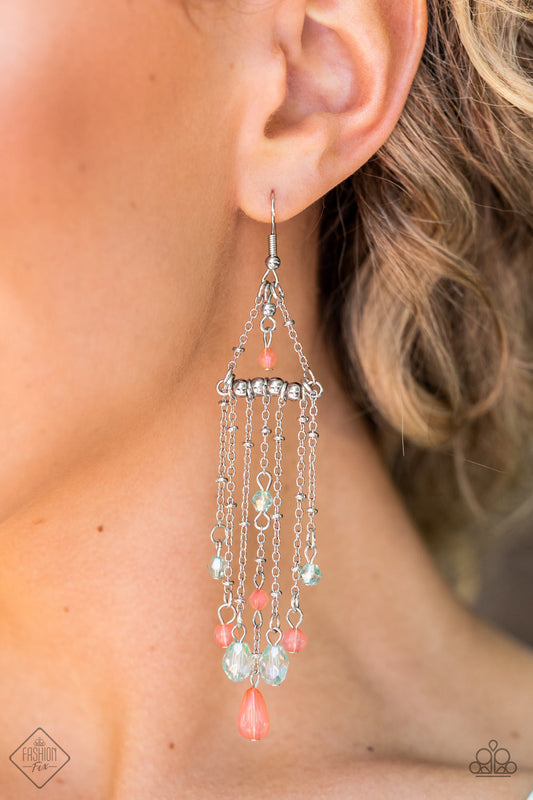 Marina Breeze – Orange | Paparazzi Earrings