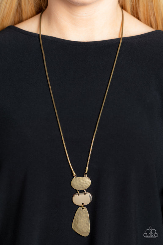Riverside Respite – Brass | Paparazzi Necklace
