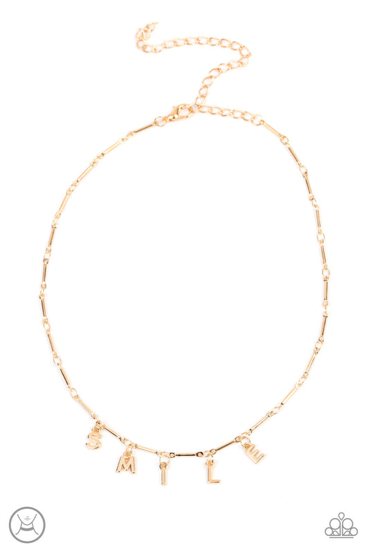 Say My Name Choker – Gold | Paparazzi Necklace