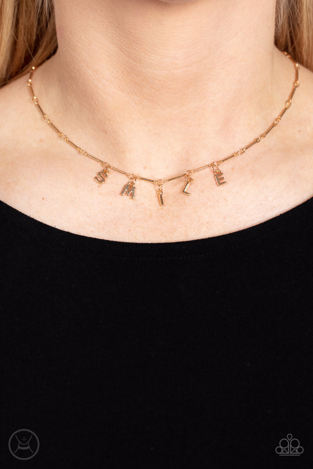 Say My Name Choker – Gold | Paparazzi Necklace