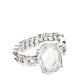 Devoted to Dazzle – White | Paparazzi Ring